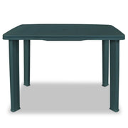 Tavolo da Giardino | Tavolino da esterno Verde 101x68x72 cm in Plastica