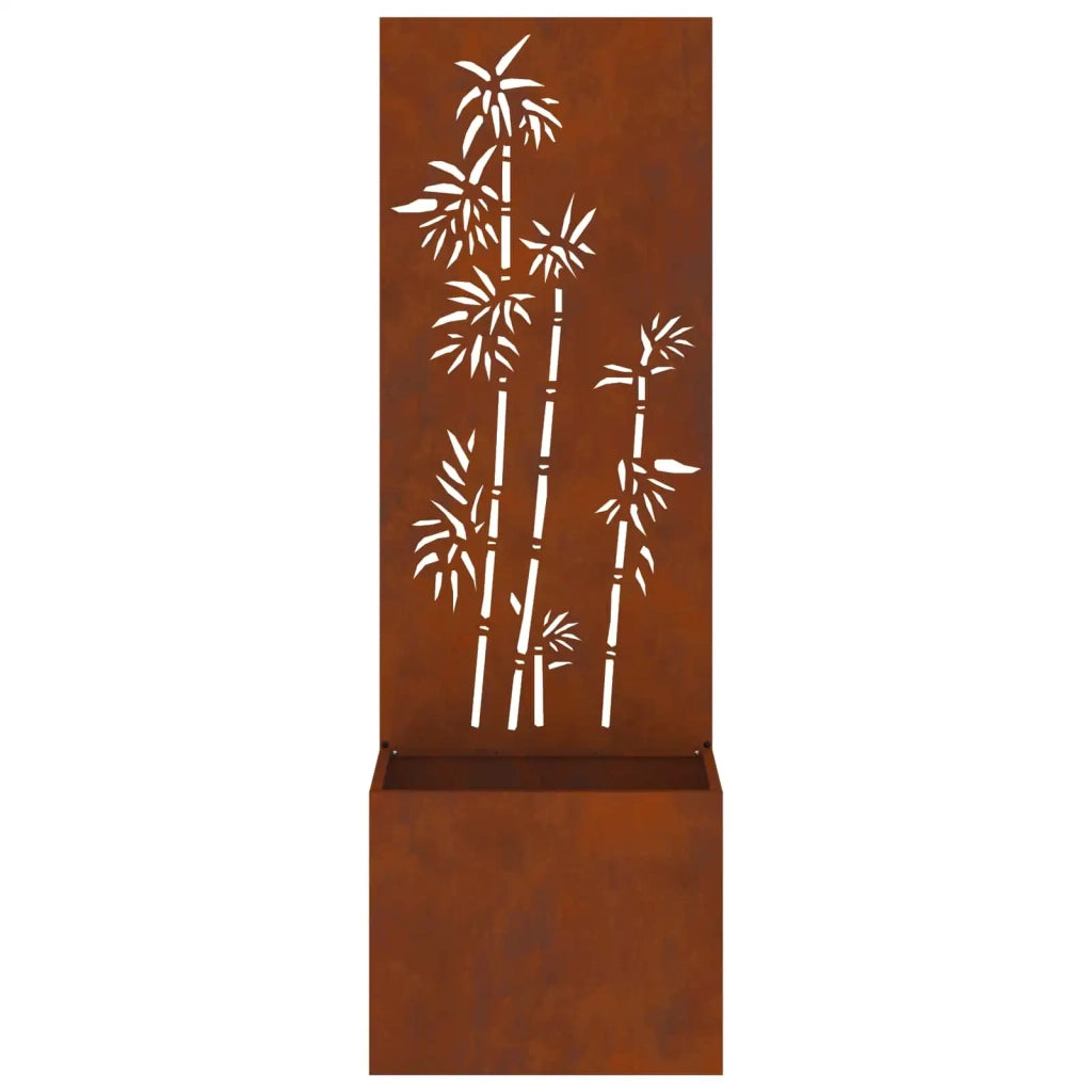 Schermo per privacy in giardino Floreale Ruggine 50 x 150 cm 876454