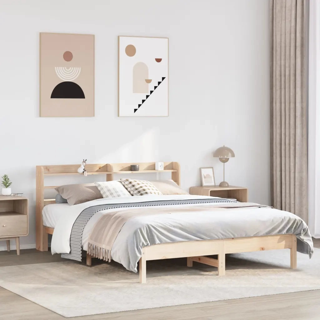 vidaXL Letto senza Materasso 140x190 cm in Legno Massello di Pino