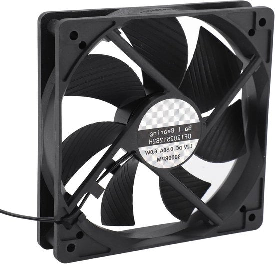 Ventilatore PC a alta velocità 120x120x25mm con bielle a sfere per abitacoli di miniera, PC gaming e server con ottimizzazione per il raffreddamento