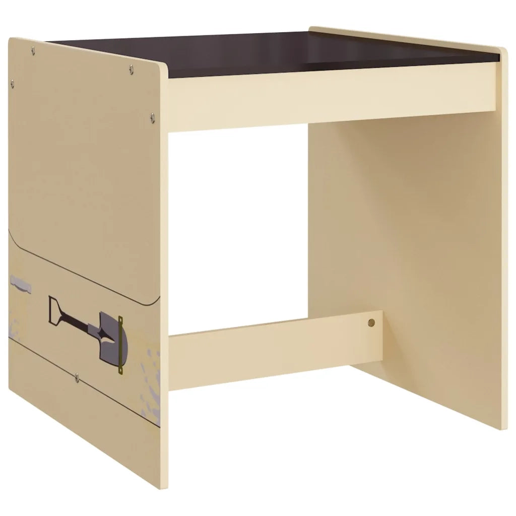 Set Tavolo e Sedia per Bambini 3 pz Auto Fuoristrada in MDF cod mxl 68051