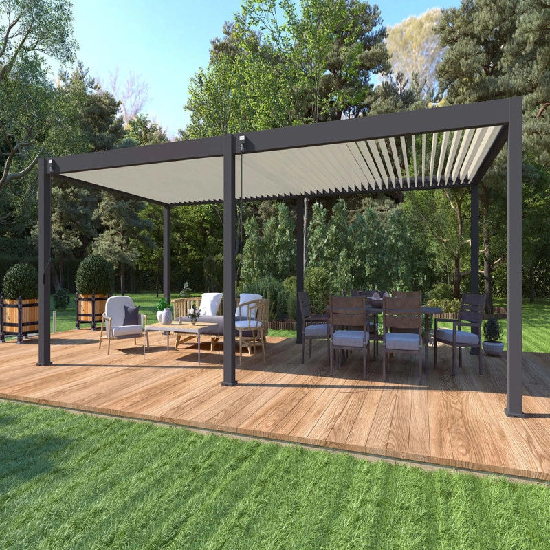 Pergola bioclimatica OmbrÃ©a VS autoportante 4x8M