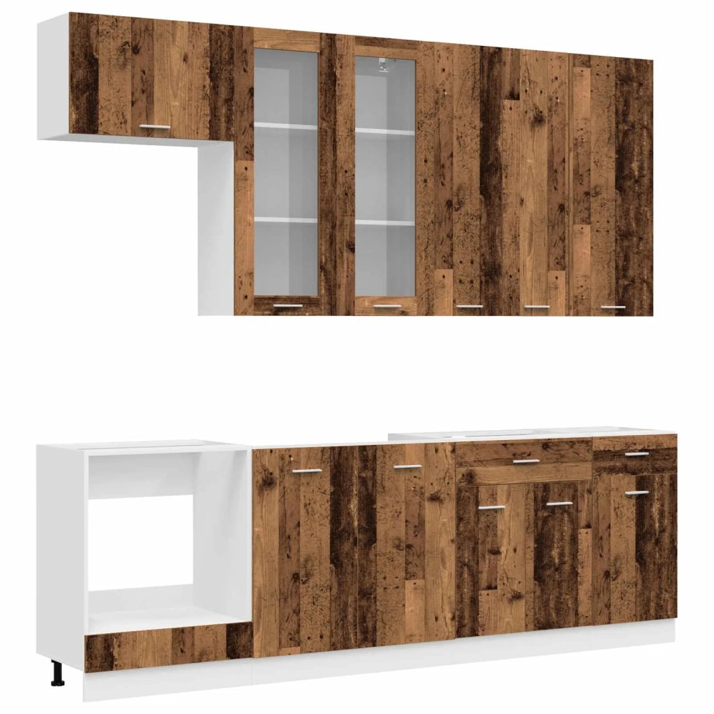 Unità Cucina LYON 8 pcs Legno antico Legno ingegnerizzato 3438217