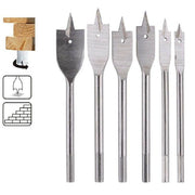 Trade Shop - Mecchie A Testa Piatta Per Legno 6 Pezzi Punte Frese Per Trapano 92087 -