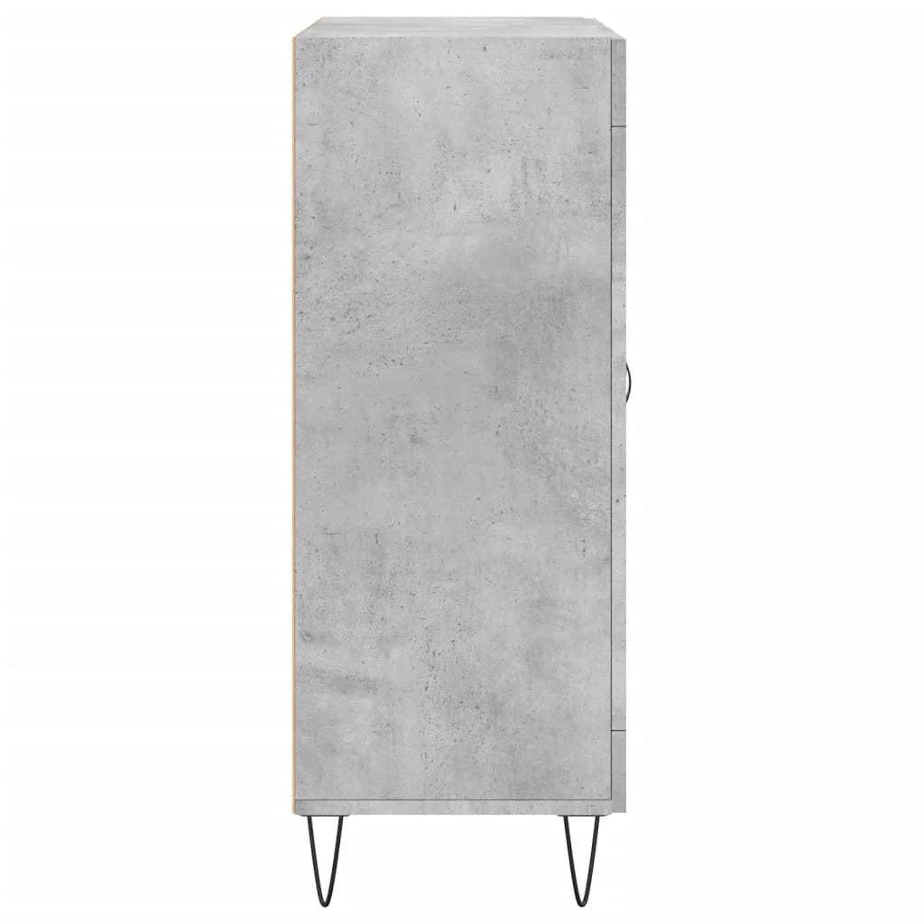 Buffet credenza cassettiera armadio mobile contenitore organizer per cucina soggiorno salotto 69,5 x 34 x 90 cm legno ingegnerizzato grigio 02_0032017