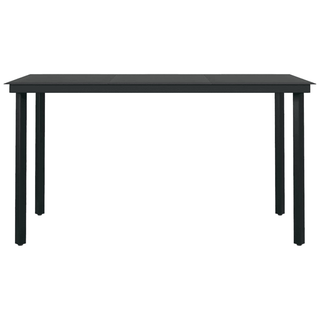 Set da Pranzo da Giardino 5 pz Nero 3099265
