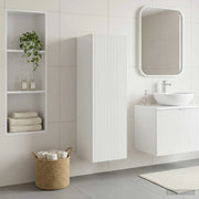 Mobiletto da Bagno a Muro Bianco 33 x 34,5 x 100 cm