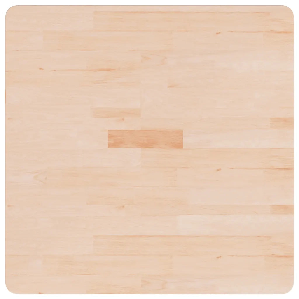 Piano Tavolo | Superficie Tavolo | Piano Scrivania Quadrato 70x70x1,5cm Massello Rovere Non Trattato