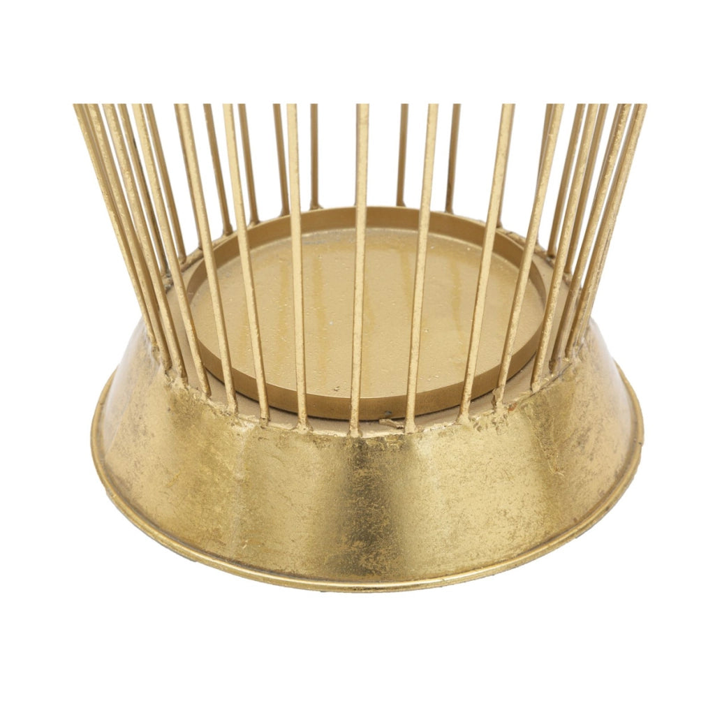 Porta Ombrelli VKH327, Oro, Metallo, 28x28x69 cm