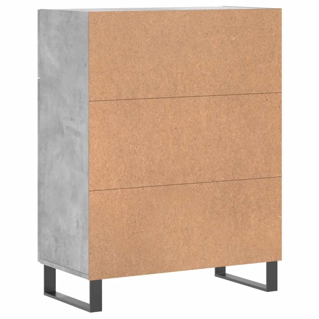 Credenza-Buffet-Armadio da cucina Grigio Cemento 69,5x34x90 cm in Legno Multistrato 222591