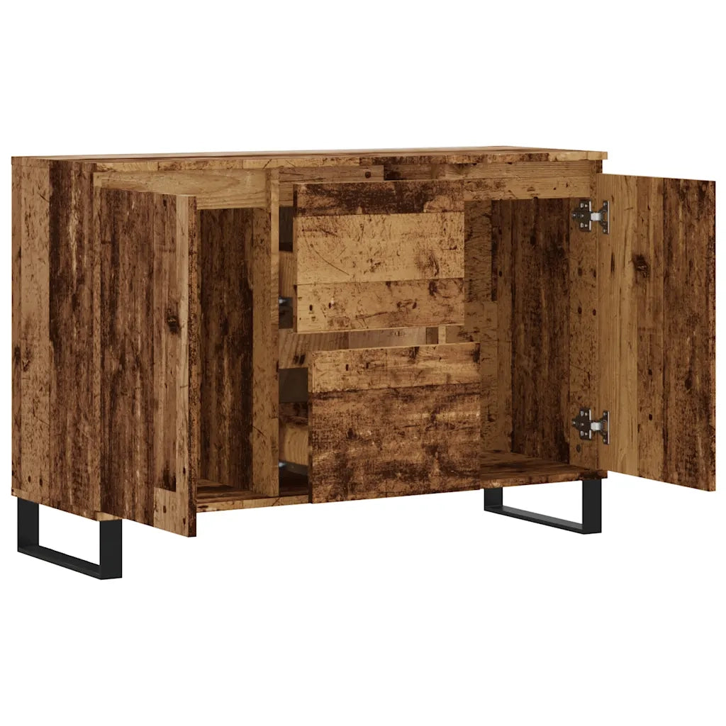 Credenza Legno Antico 101,5x35x70 cm in Legno Multistrato 857268