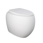 Vaso filo muro cloud rimless bianco opaco