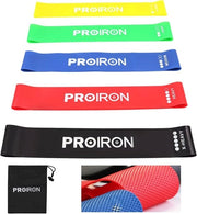 Fitnessband con 5 resistenze, cinture di resistenza, nastri di sostegno; ideale per la costruzione muscolare, fisiokinesiterapia, pilates, yoga, ginnastica e crossfit