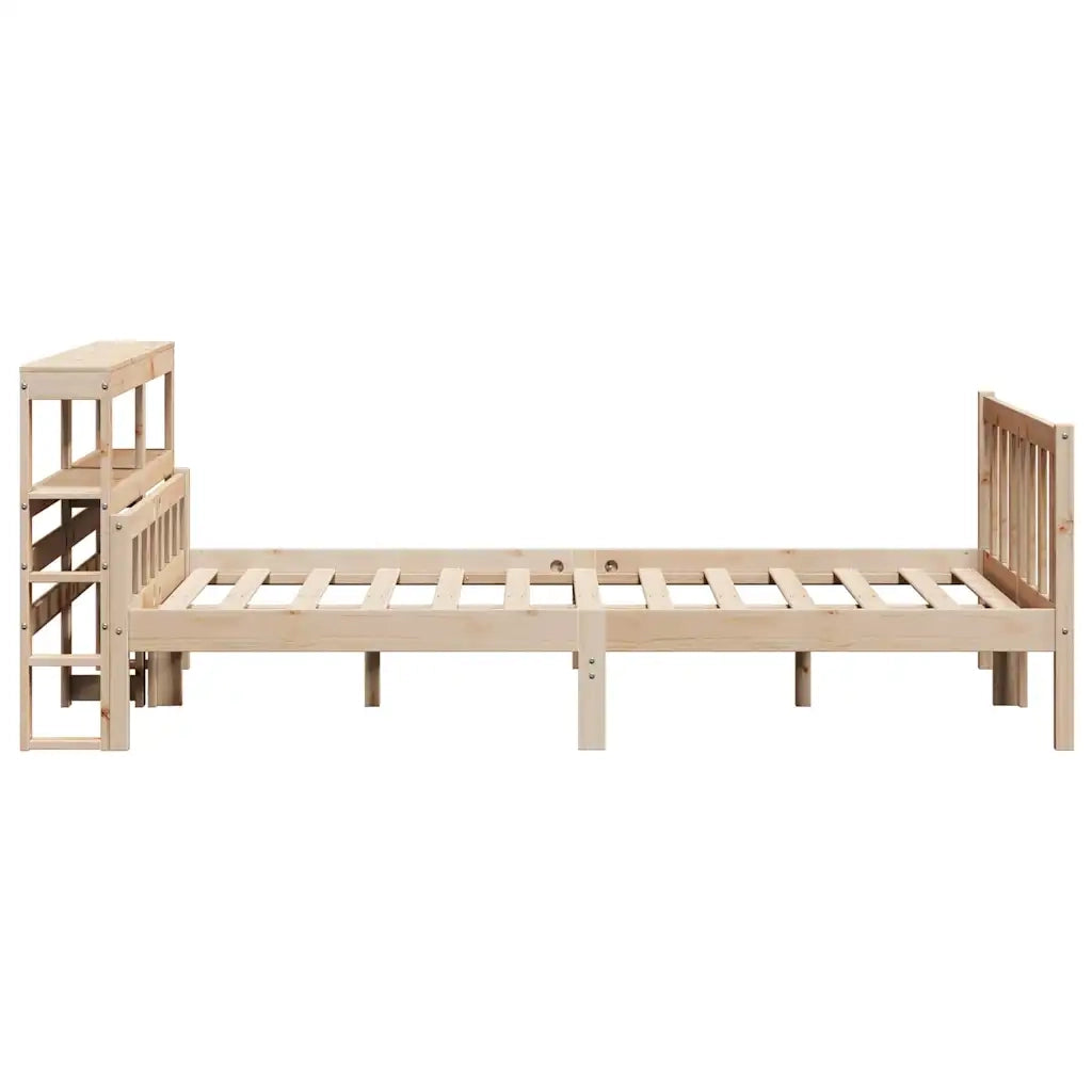 Letto senza Materasso-Struttura Letto 160x200 cm in Legno Massello di Pino 340268