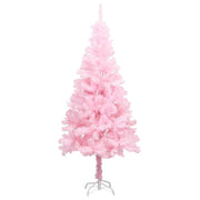 Albero di Natale Preilluminato con Palline Rosa 150 cm PVC 3077584