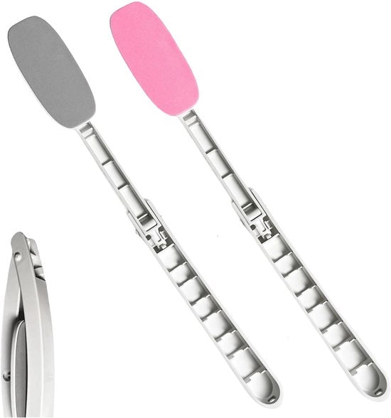 Creme idratante per la schiena, crema per la schiena opzionabile con lunga maniglia, crema idratante per la schiena, applicatore autoabbronzante per la schiena (2 pezzi)