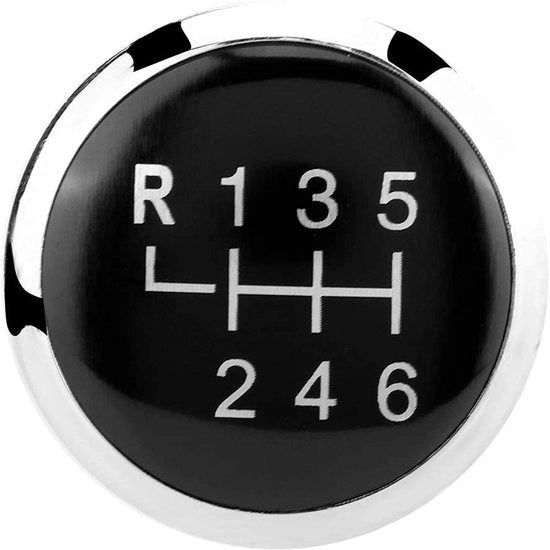 Manettino di accensione a 6 marce - ABS plastica - Nero/Argento - T5/T5.1 - Design ergonomico - Antiscivolo e duraturo - Manettino di cambio