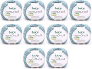 Coton Ecologico Blu Tessuto Biologico Oeko-Tex Certificato 50g - 105m