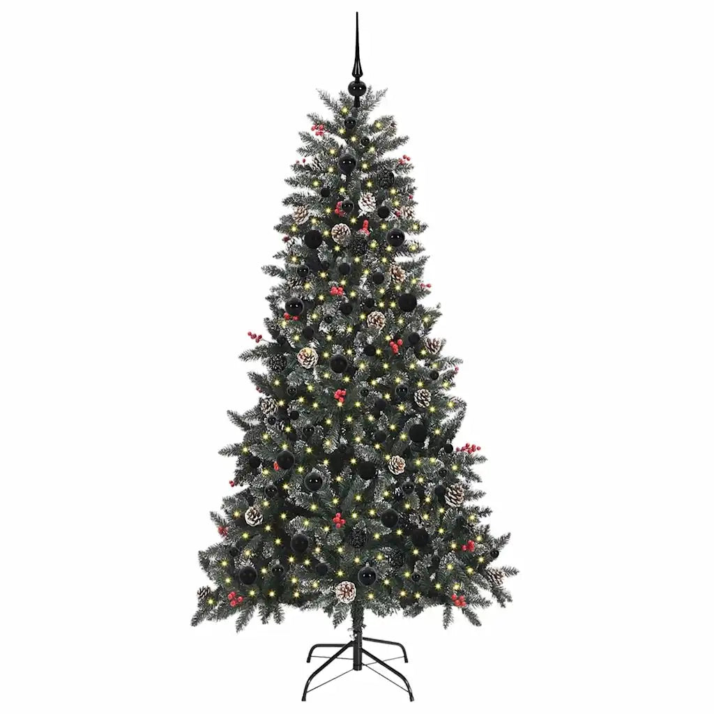 Albero di Natale artificiale con 300 LED Verde 210 cm 3395893