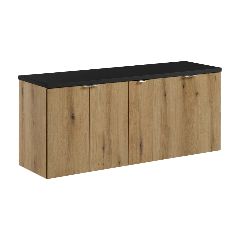 Set mobili bagno 140 cm con piano Nova Oak 140 x 1401 x 40 cm