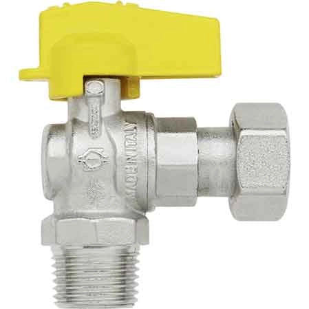 RUBINETTO A SQUADRA PER GAS MASCHIO/DADO GIREV. 1/2 x 1/2 - F.I.V.