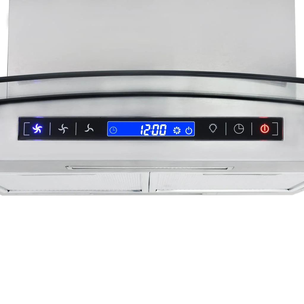 Cappa aspirante a isola con touchscreen LCD e sensore 90 cm 756 m³/h LED 02_0005853