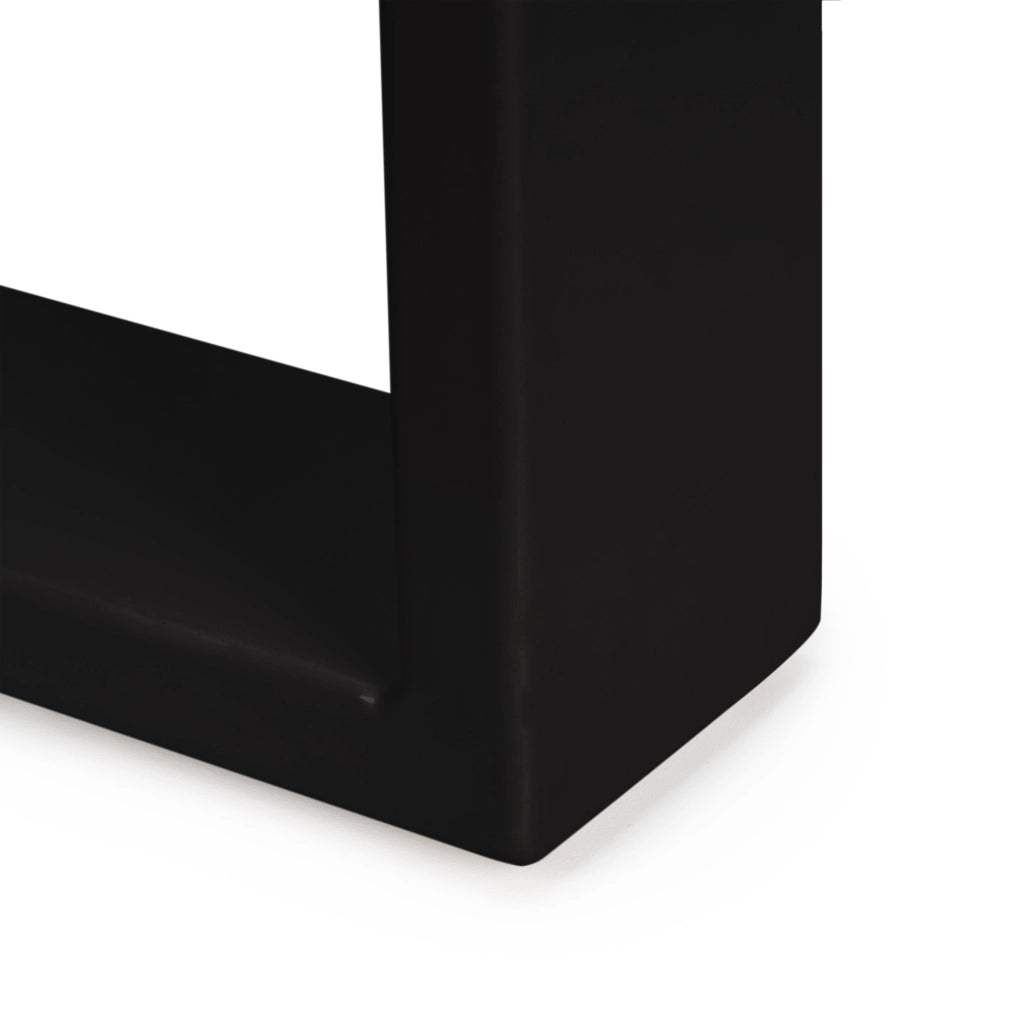 Set Gambe da Tavolo Square Rettangolari H720 Verniciato Nero Acciaio Emuca
