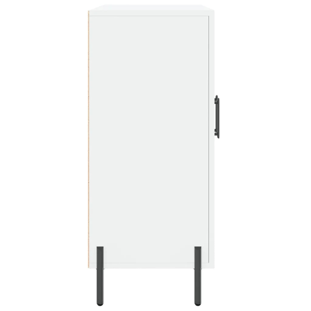 Buffet credenza cassettiera armadio mobile contenitore organizer per cucina soggiorno salotto 90 x 34 x 80 cm legno ingegnerizzato bianco 02_0030534