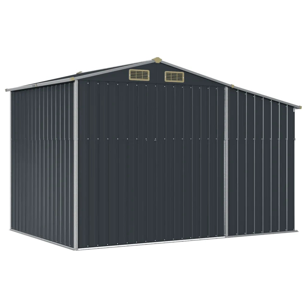 Capanno da Giardino Antracite 277x192,5x179 in Acciaio Zincato 3188292