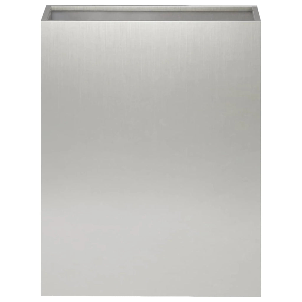 Vaso da giardino Argento 40 x 20 x 40 cm Acciaio Inox 8005408