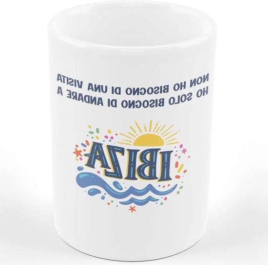 Tazza di Ceramica con Descrizione Comica - Tazza di Compleanno - Produzione Al - Ibiza - Comica - Umorismo
