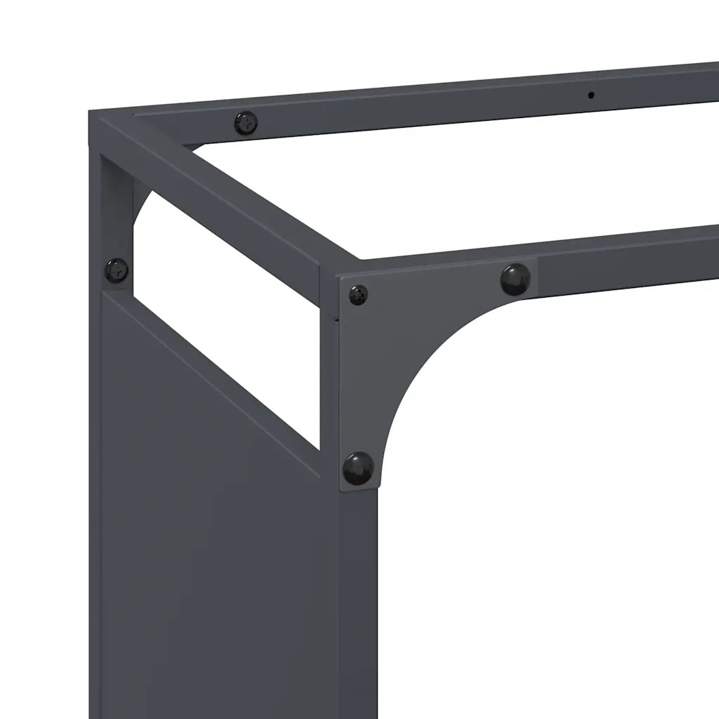 Rastrelliera per Legna da Ardere Antracite 60x28x90 cm CFW9215661