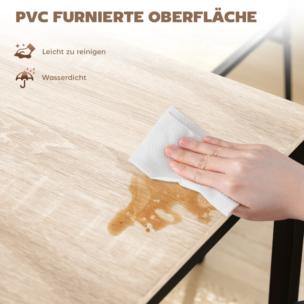 Set tavolo da pranzo allungabile con sedie ¨C zephmum ¨C nero