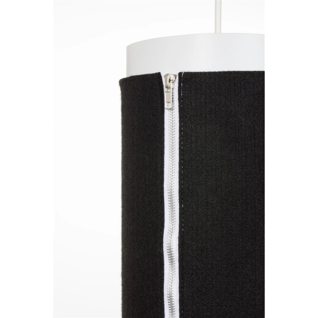 Lampada a sospensione Zip Star in feltro antracite