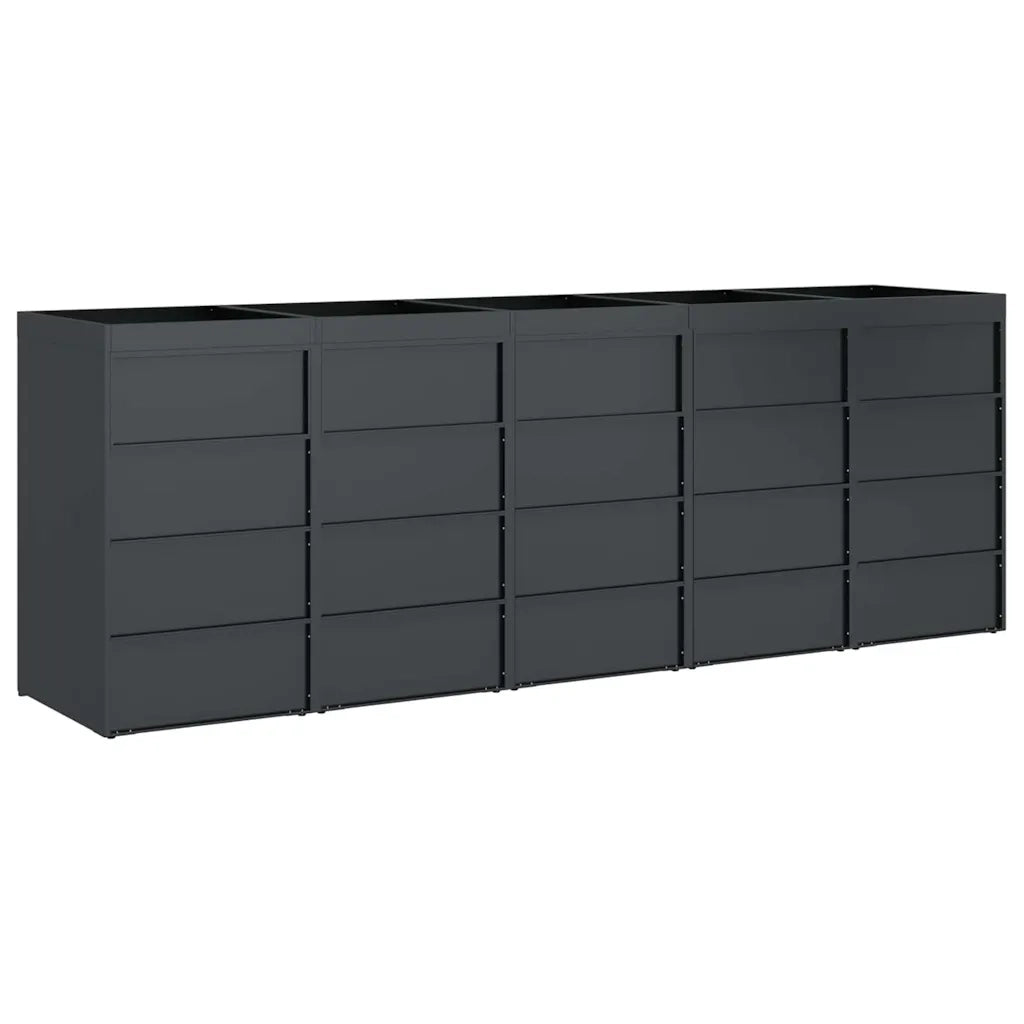 Contenitore per Rifiuti per 3 Bidoni 340 x 77.5 x 115.5 cm