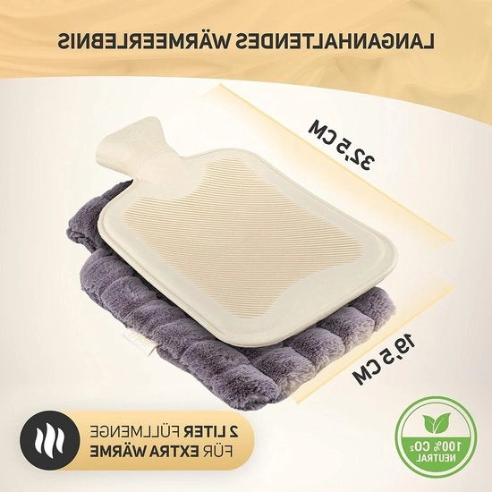 Overtrek per caldaia per acqua bollente - gomma naturale - lavabile in lavatrice - 2 litri