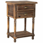 Tavolo in legno con 2 cassetti cm 48,5x38x72,5h
