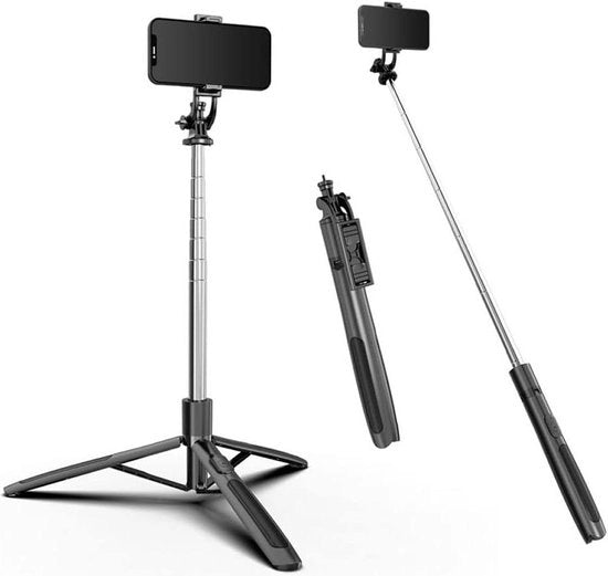 Supporto selfie per telefono cellulare da 15 cm a 62 cm - estensibile - manico da selfie - telecomando a radiofrequenza - compatibile con GoPro - iPhone - Huawei - Android - supporto selfie per telefono cellulare