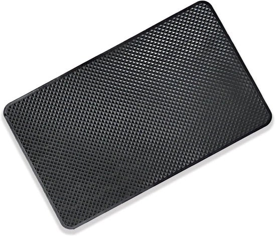 Mat antiscivolo universale per auto, 27 x 15 cm, con cuscinetto di fissaggio in silicone e adesivo per smartphone, occhiali da sole e chiavi