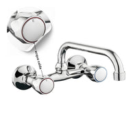 Rubinetto a muro up canna alta in ottone cucina con erogazione orientabile *** confezione 1