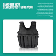 Vest di Protezione da Crollo 50kg - Flessibile - Tessuto Oxford - Comfortevole - Fitness - Allenamento di Forza - Massima Carico 50 kg - Vest di Protezione Pesi