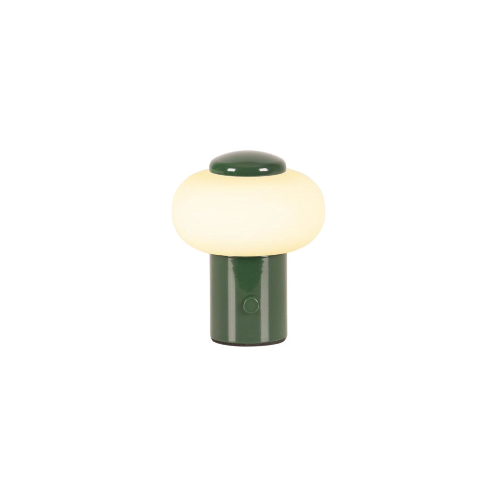Lampada da tavolo LED GUSTAV verde vetro wireless Lucide