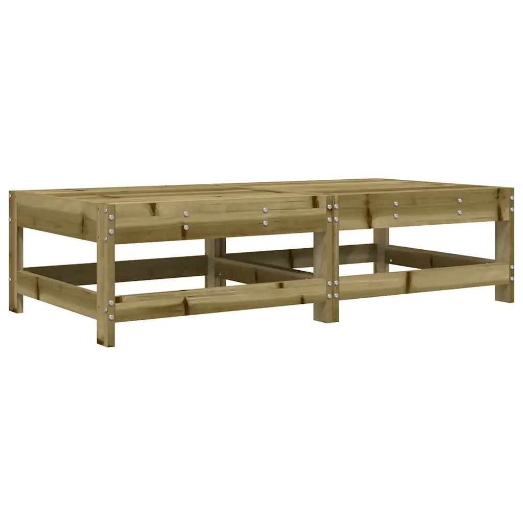 Sedia da giardino-Poggiapiedi Giardino con Cuscini 2pz Legno Impregnato di Pino 458539