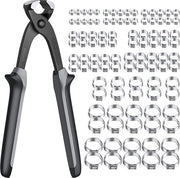 Ferrule in acciaio inossidabile, per applicazioni professionali, per aspirazione, scarico, scarico di aria, 100 pezzi