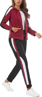 Pantaloncino da Jogging Donna Stoffa Cotonica Bicolore con Borsa