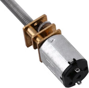 Motore elettrico a riduttori - 400 giri/min - 16 mm di diametro - M4x55 mm viti - Motore a ingranaggi in metallo - Riduttore - Adatto per robot mobili - Rosso - DC 12V.