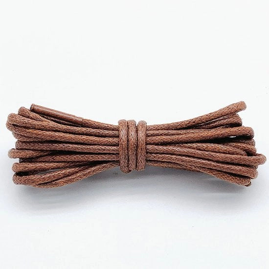 2 paia di cavi in cotone di 90 cm - Cavi in cotone ronde di 2,5 mm - Cavi in cotone robusti - Cavi in cotone duraturi - Cavi per stivali - Cavi in cotone impermeabili - Per scarpe e stivali eleganti