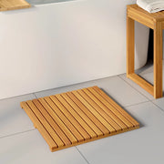 Tappeto da bagno Tinta unita Marrone 50 x 50 cm legno