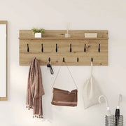vidaXL Appendiabiti a muro rovere artigianale Legno multistrato