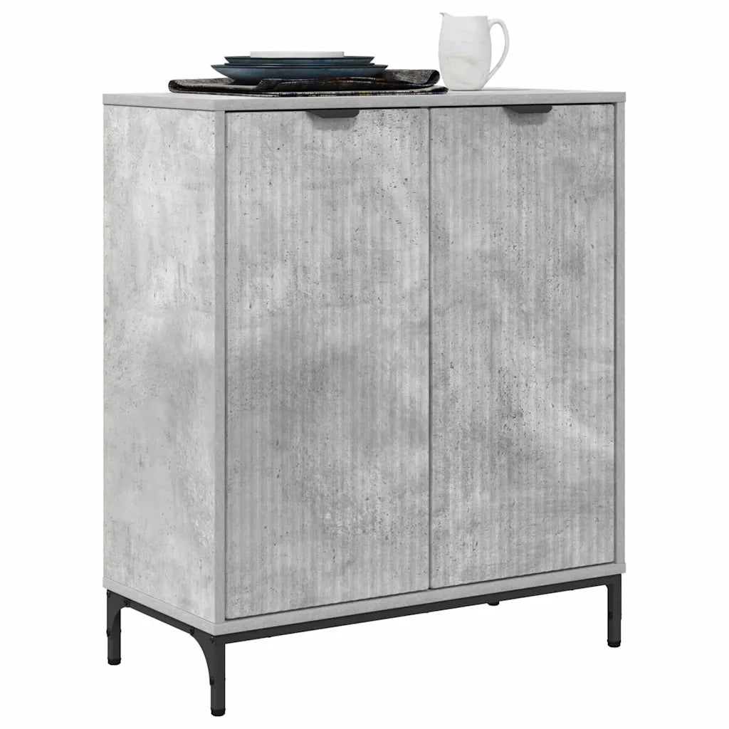 Credenza-Buffet-Armadio da cucina Grigio cemento 69.5 x 33 x 82 cm Legno multistrato